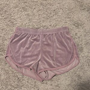 Hollister Dusty Pink Velvet Shorts
